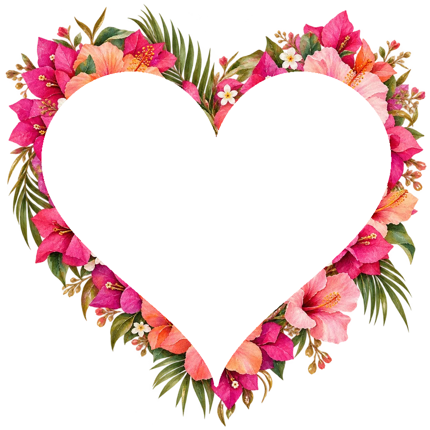 Un corazón de flores